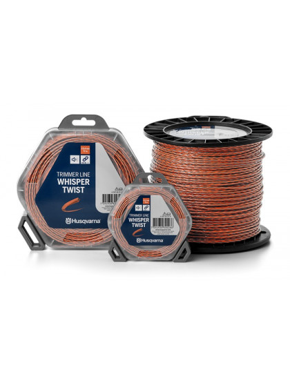 Корд триммерный бесшумный Husqvarna Whisper Twist, 1.5 мм/15 м, в блистере